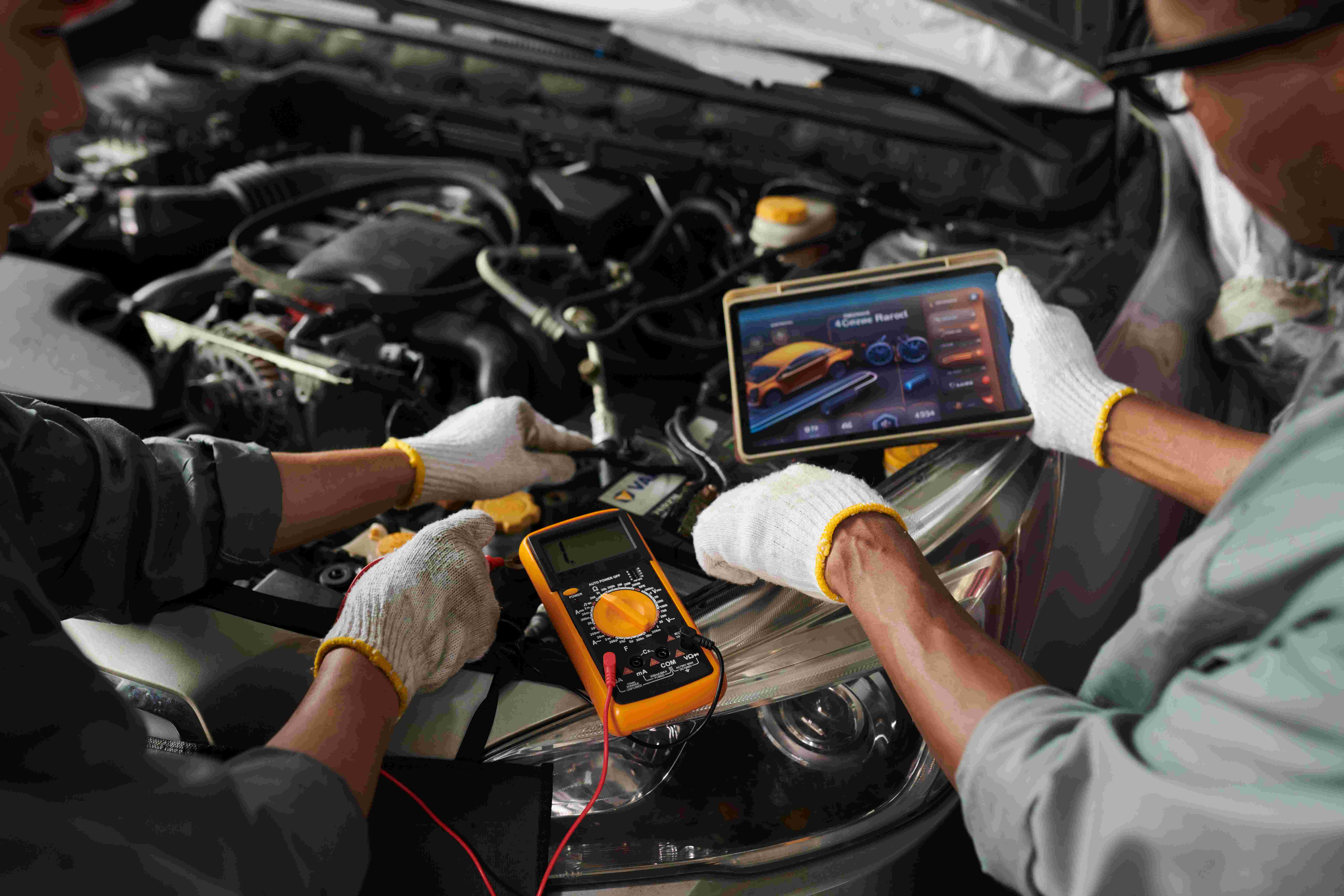 Mechanic working